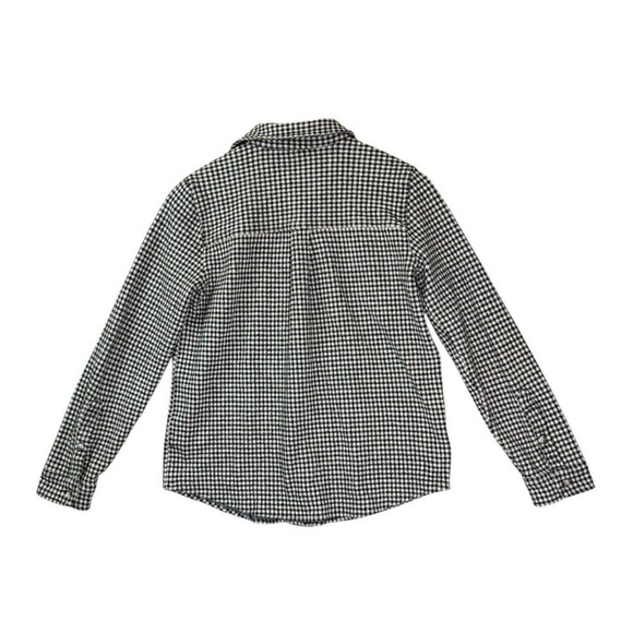 Faherty Womens Legend Sweater Shirt S Black Gingham Check Button Up Long Sleeve - Picture 5 of 12